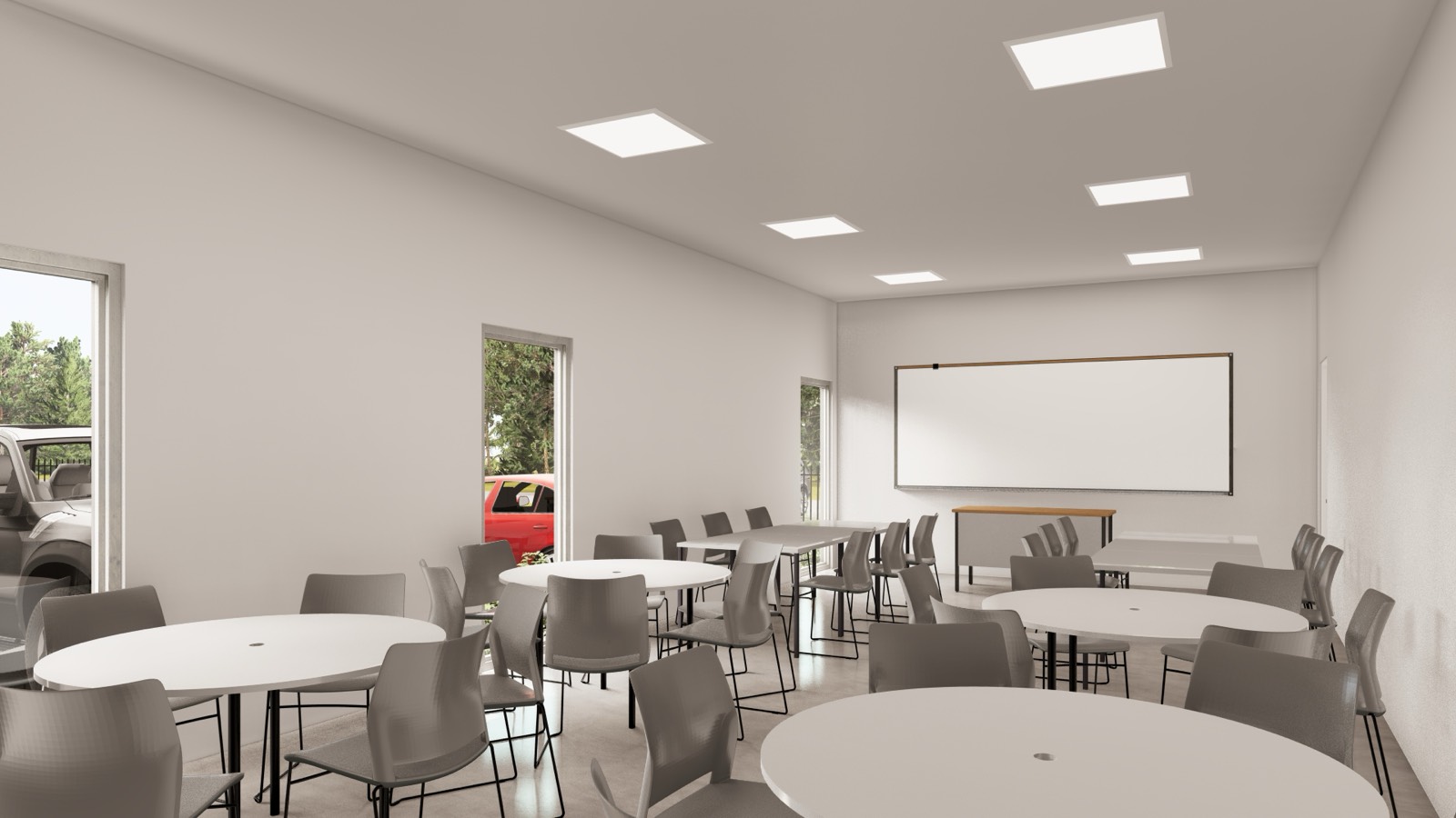 Training and coaching classroom rendering